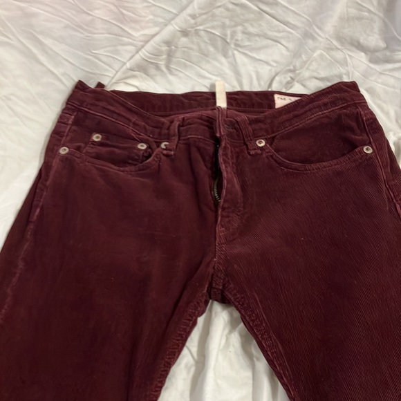 Rag & Bone / Jean burgundy skinny corduroy pants - Picture 5 of 5